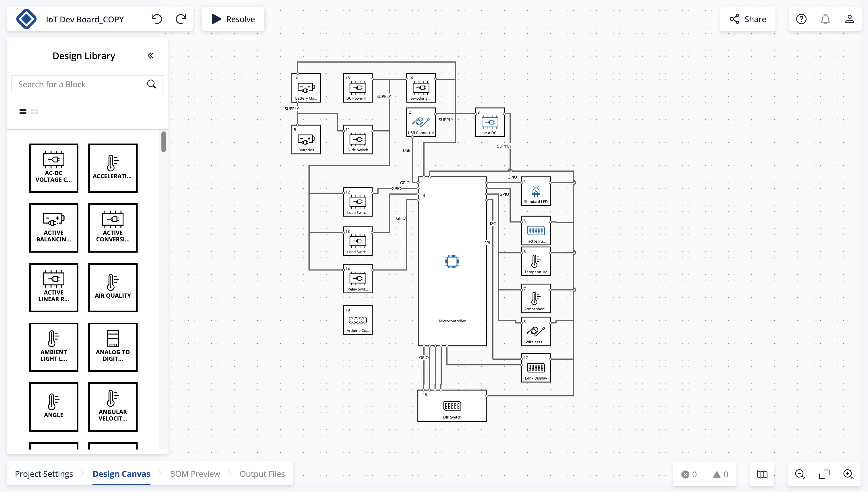 The CELUS Design Platform (Design Canvas)